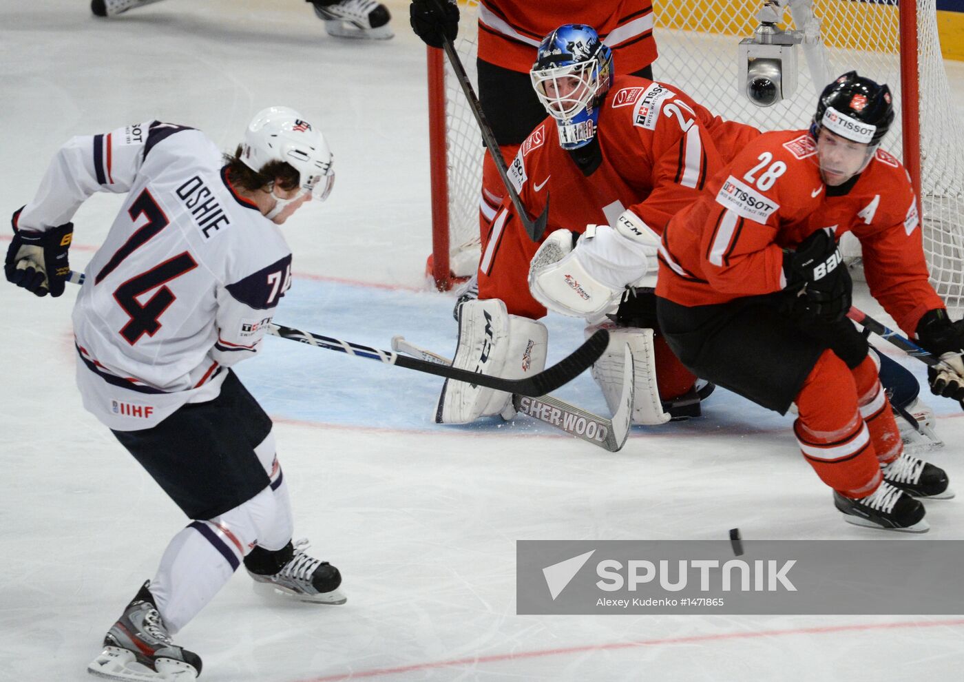 Hockey World Championship. Switzerland vs. United States