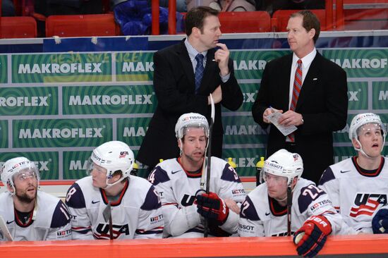Hockey World Championship. Switzerland vs. United States