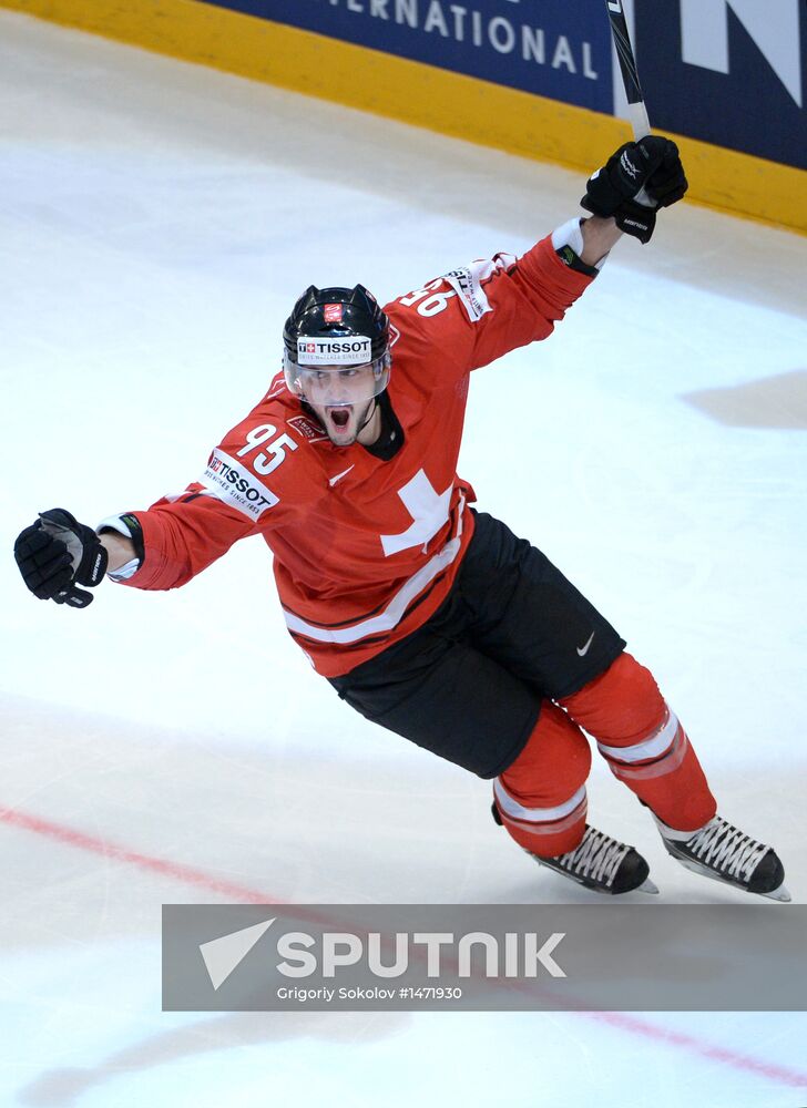 Hockey World Championship. Switzerland vs. United States