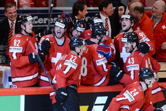 Hockey World Championship. Switzerland vs. United States