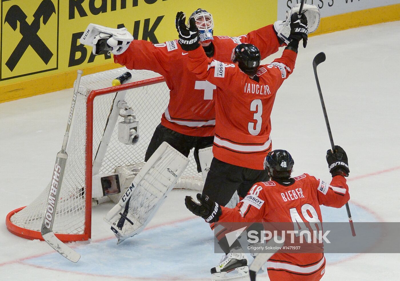 Hockey World Championship. Switzerland vs. United States