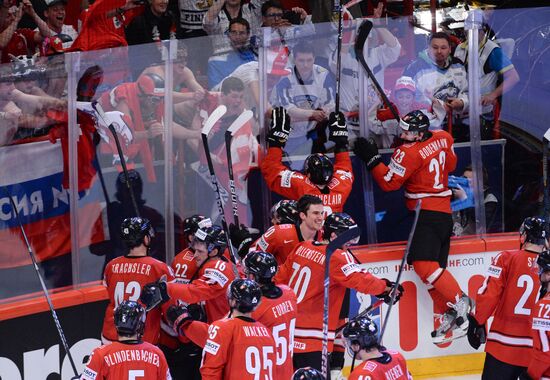 Hockey World Championship. Switzerland vs. United States