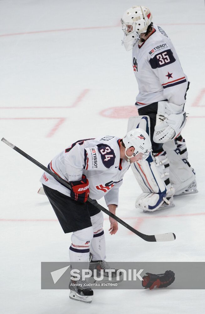 Hockey World Championship. Switzerland vs. United States
