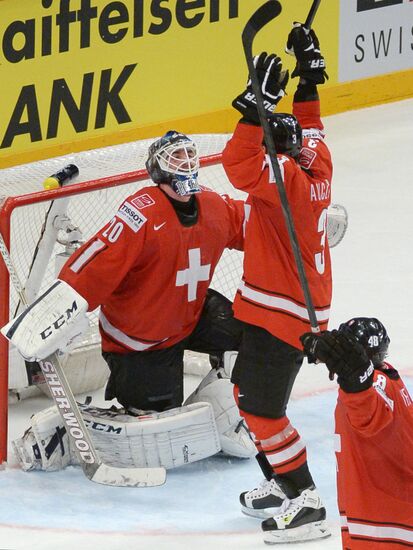 Hockey World Championship. Switzerland vs. United States