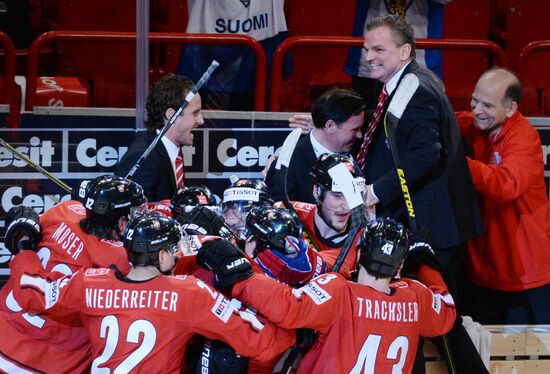 Hockey World Championship. Switzerland vs. United States