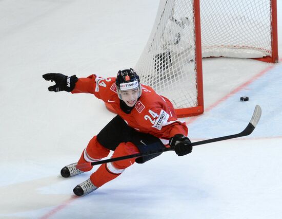 Hockey World Championship. Switzerland vs. United States