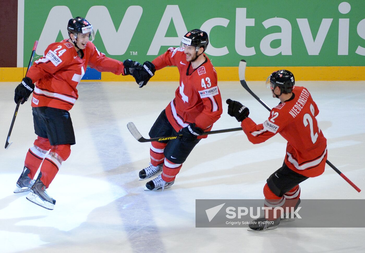 Hockey World Championship. Switzerland vs. United States