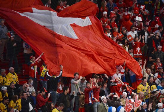 Hockey World Championship. Switzerland vs. United States
