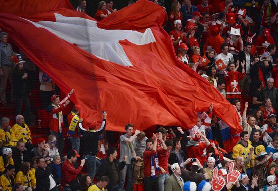 Hockey World Championship. Switzerland vs. United States
