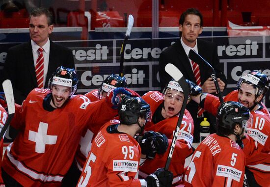 Hockey World Championship. Switzerland vs. United States