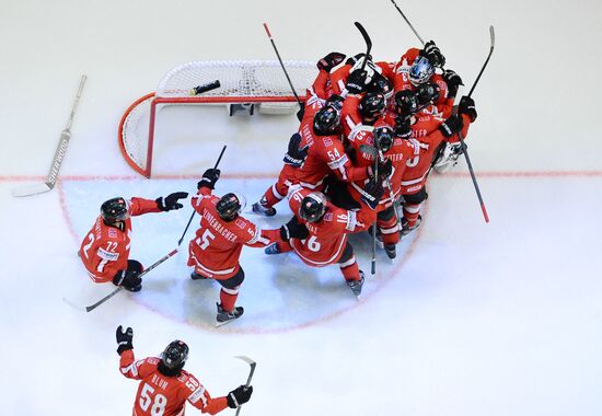 Hockey World Championship. Switzerland vs. United States