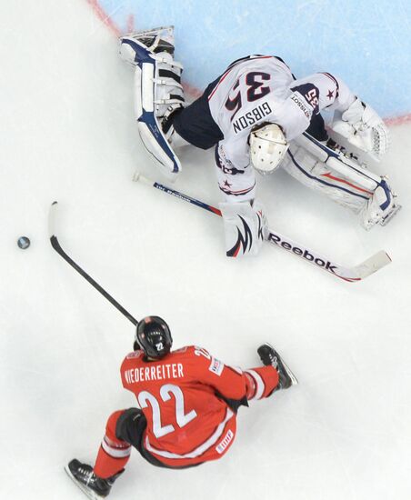 Hockey World Championship. Switzerland vs. United States