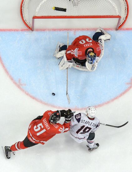 Hockey World Championship. Switzerland vs. United States