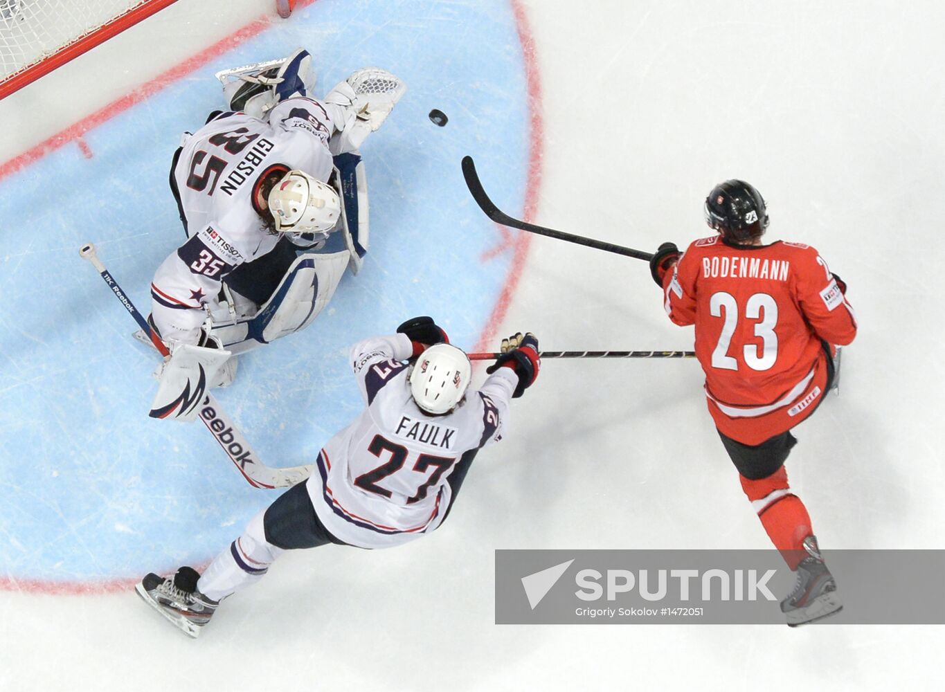 Hockey World Championship. Switzerland vs. United States