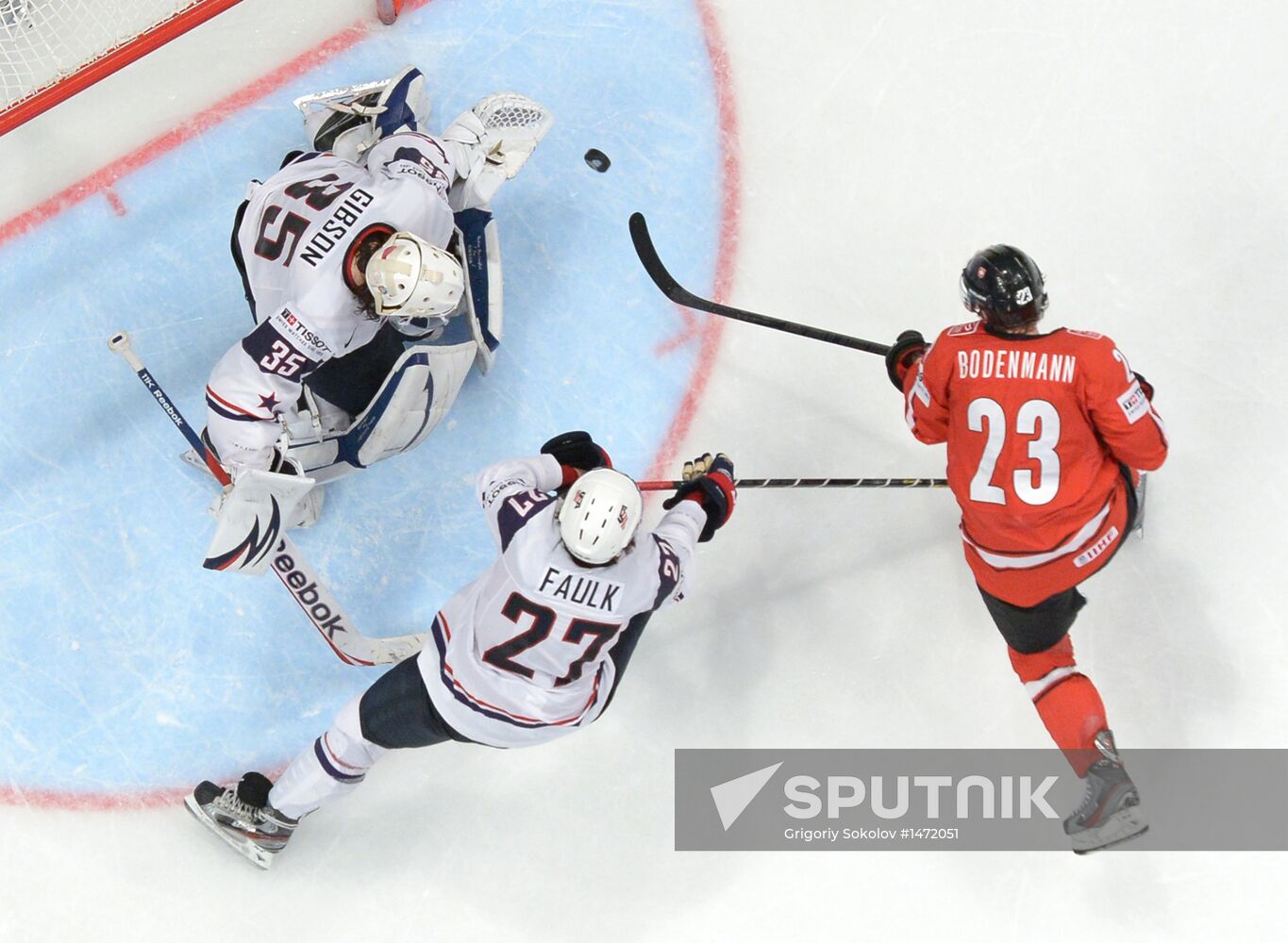 Hockey World Championship. Switzerland vs. United States
