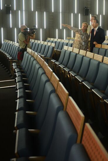 UN Secretary-General Ban Ki-moon visits RIA Novosti