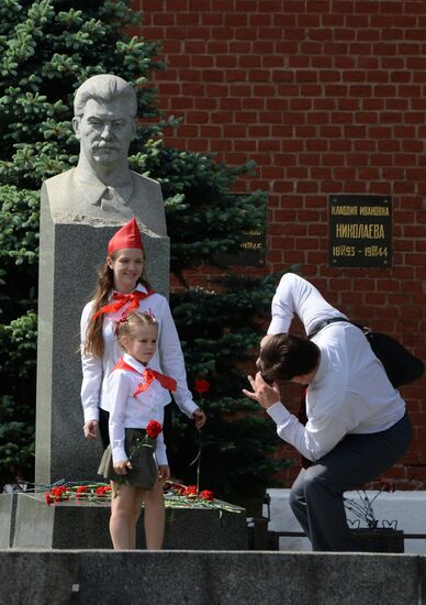 Young Pioneer induction ceremony on Red Square