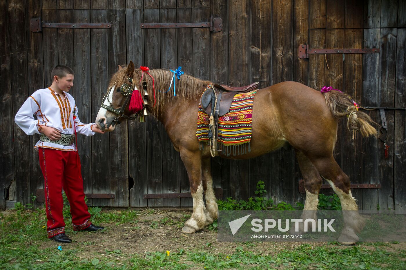 Traditional Hutsul wedding