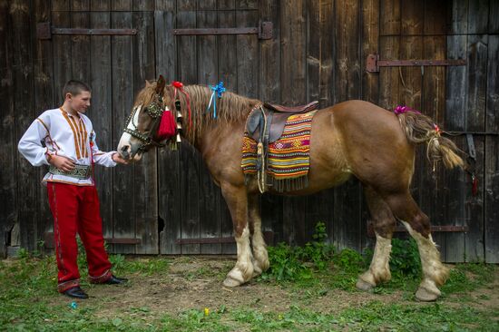 Traditional Hutsul wedding