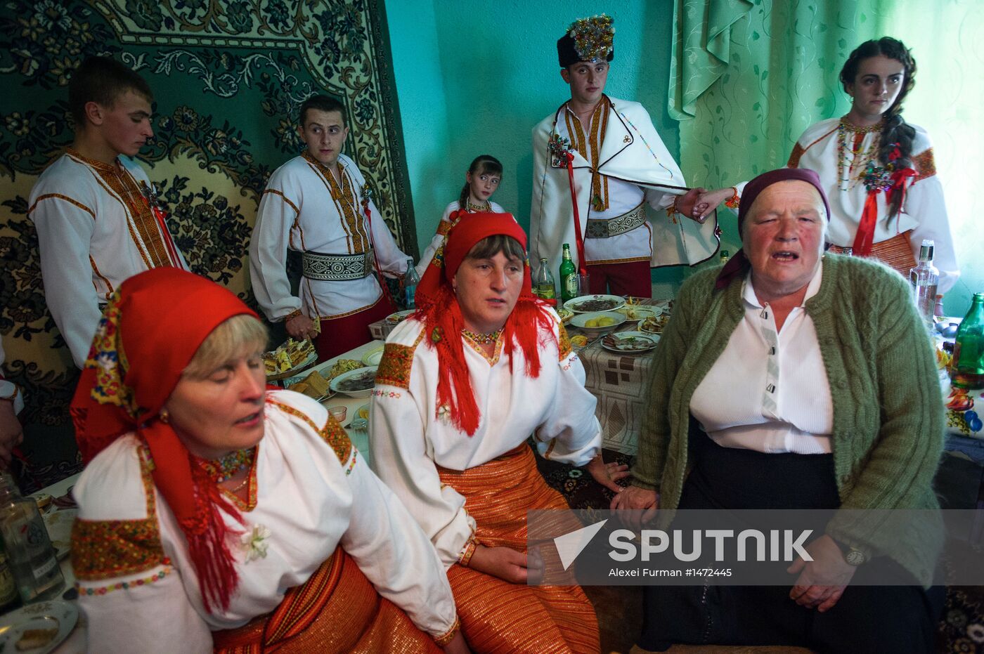 Traditional Hutsul wedding