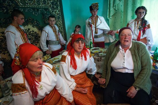 Traditional Hutsul wedding