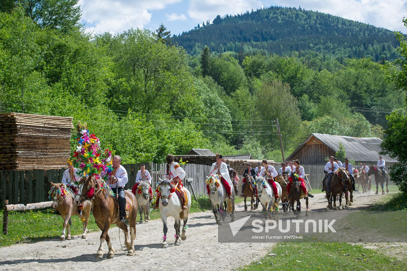 Traditional Hutsul wedding