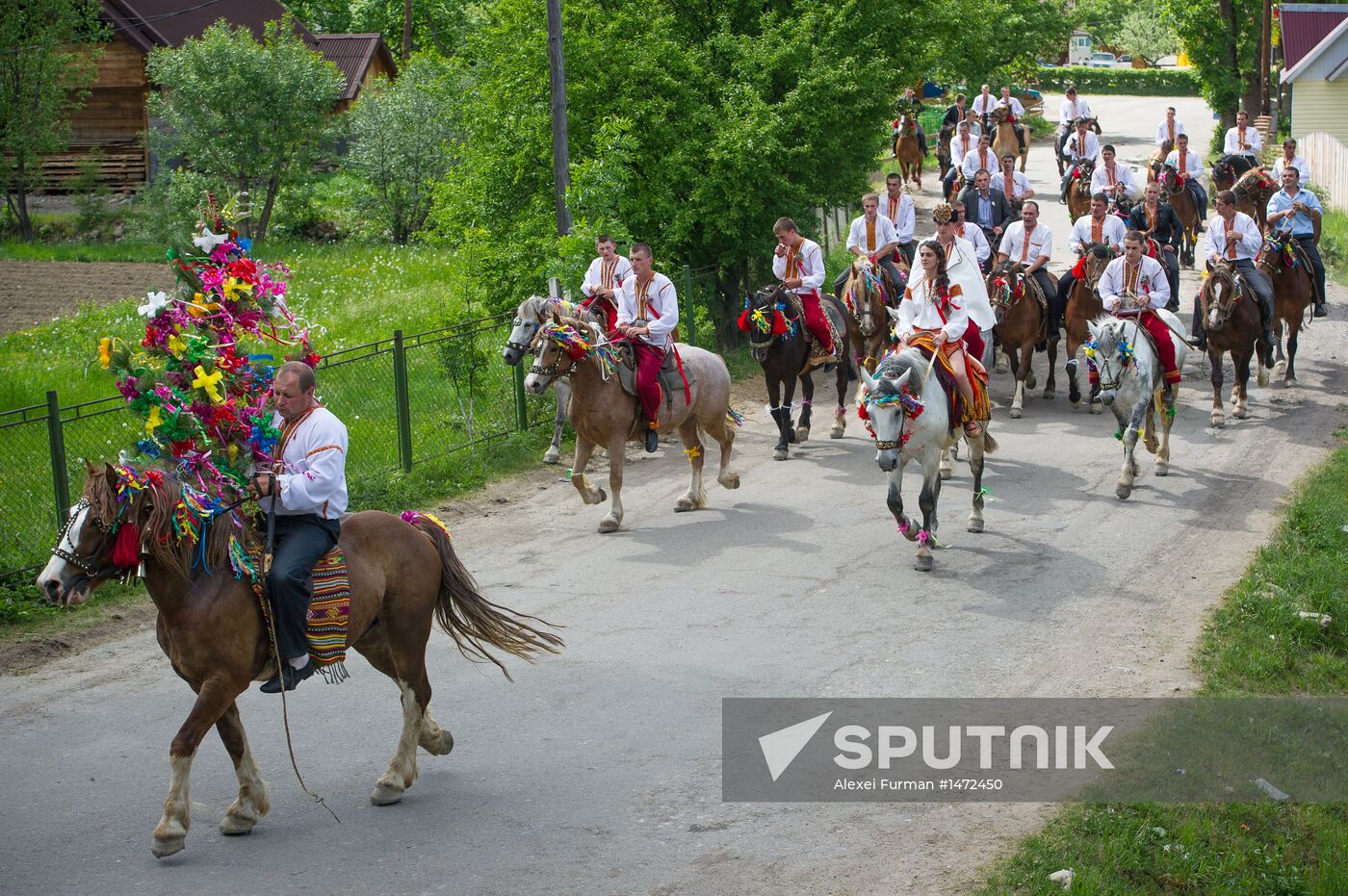 Traditional Hutsul wedding