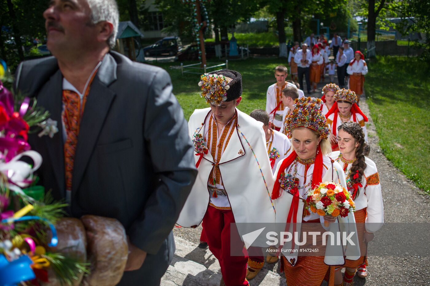 Traditional Hutsul wedding