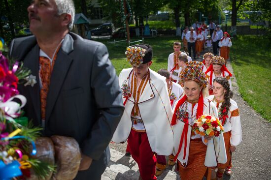 Traditional Hutsul wedding