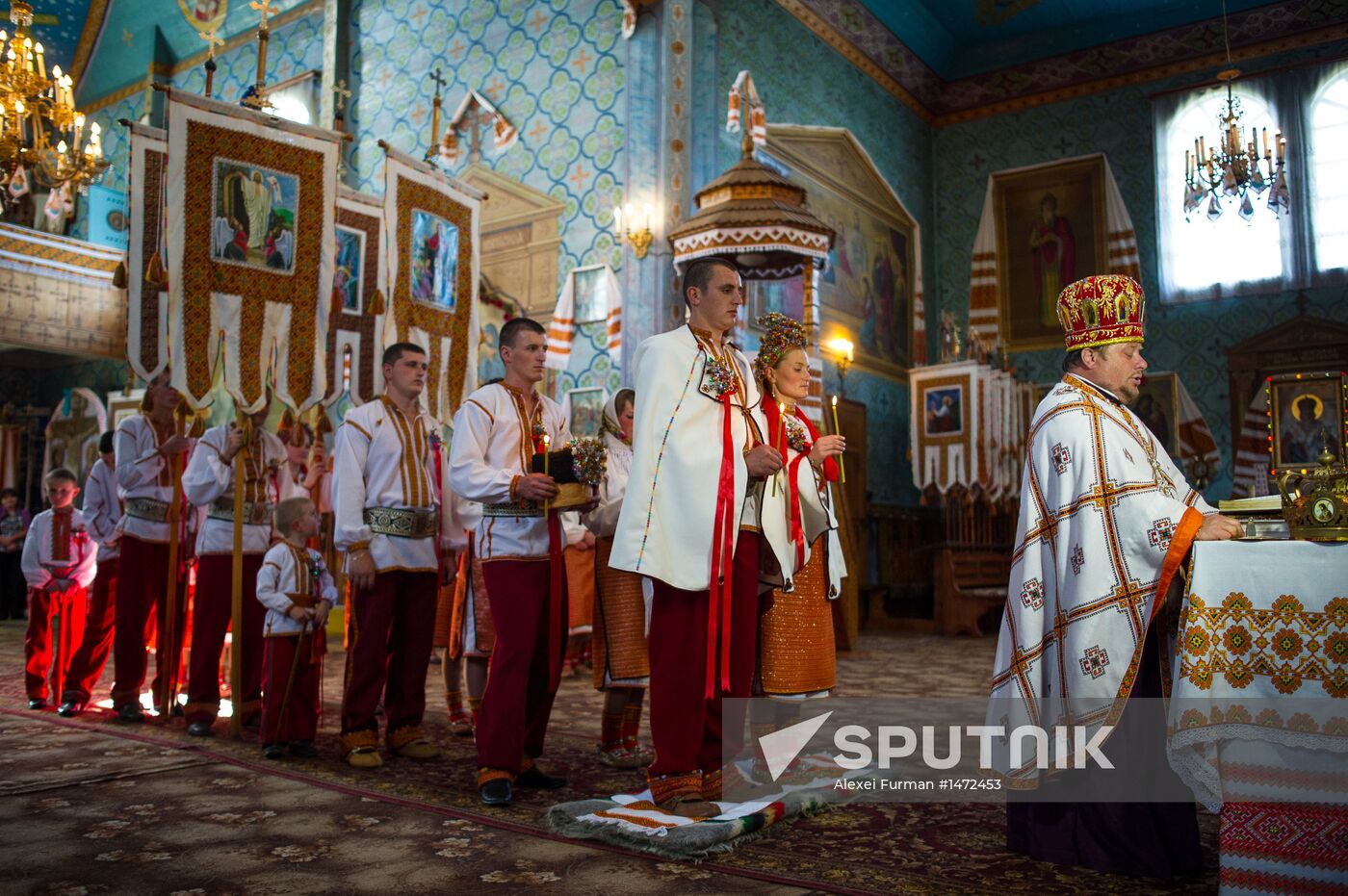 Traditional Hutsul wedding