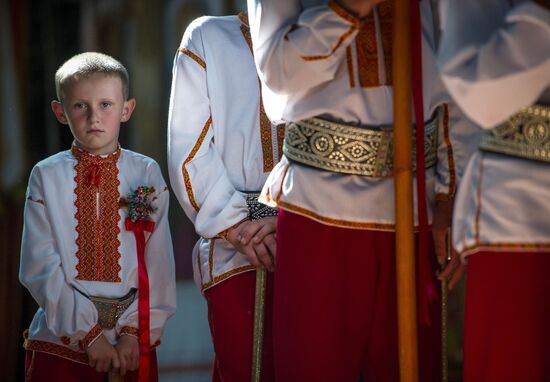 Traditional Hutsul wedding