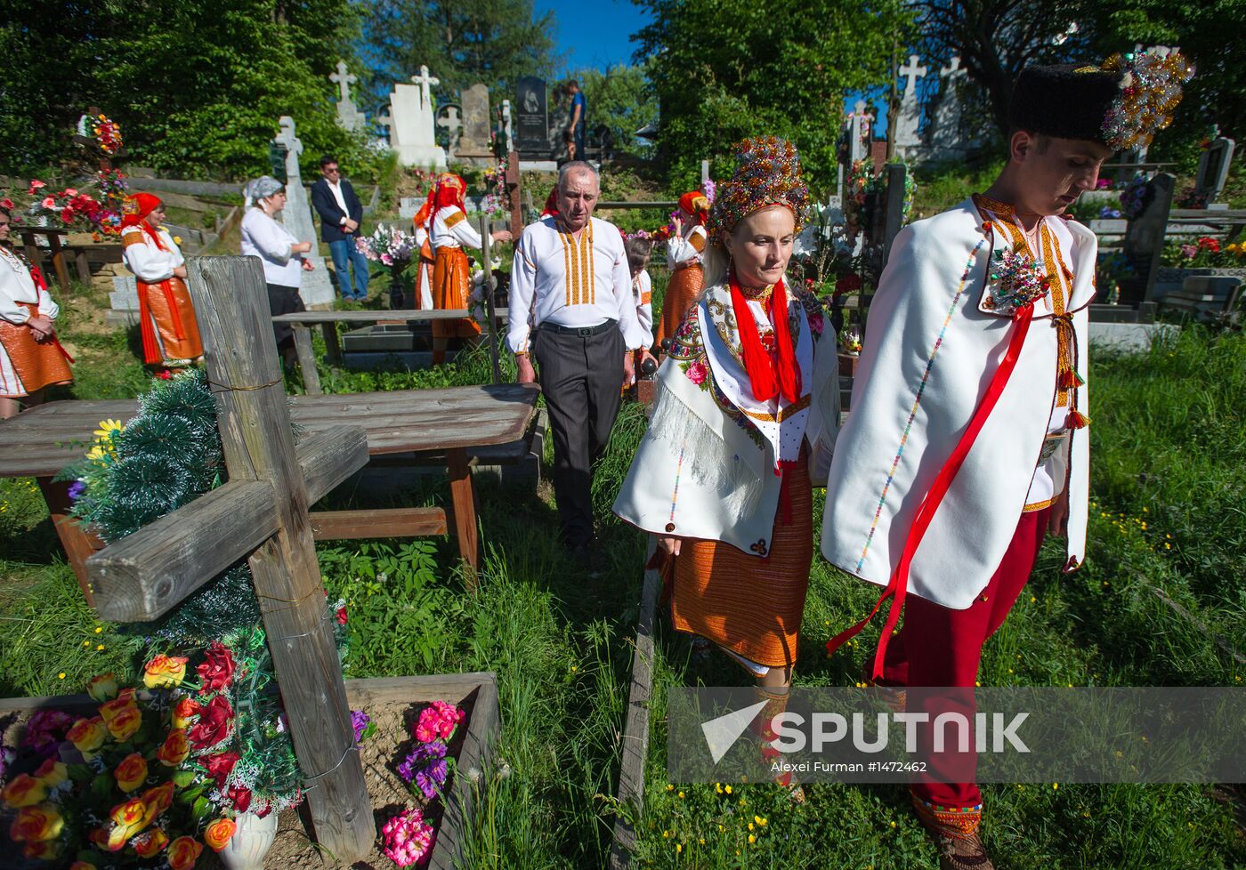 Traditional Hutsul wedding