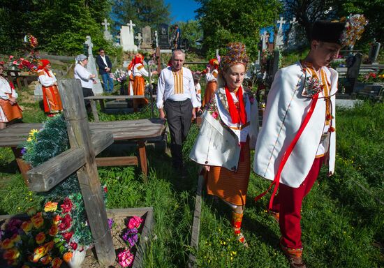 Traditional Hutsul wedding