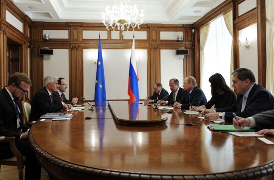 Vladimir Putin meets with Thorbjorn Jagland