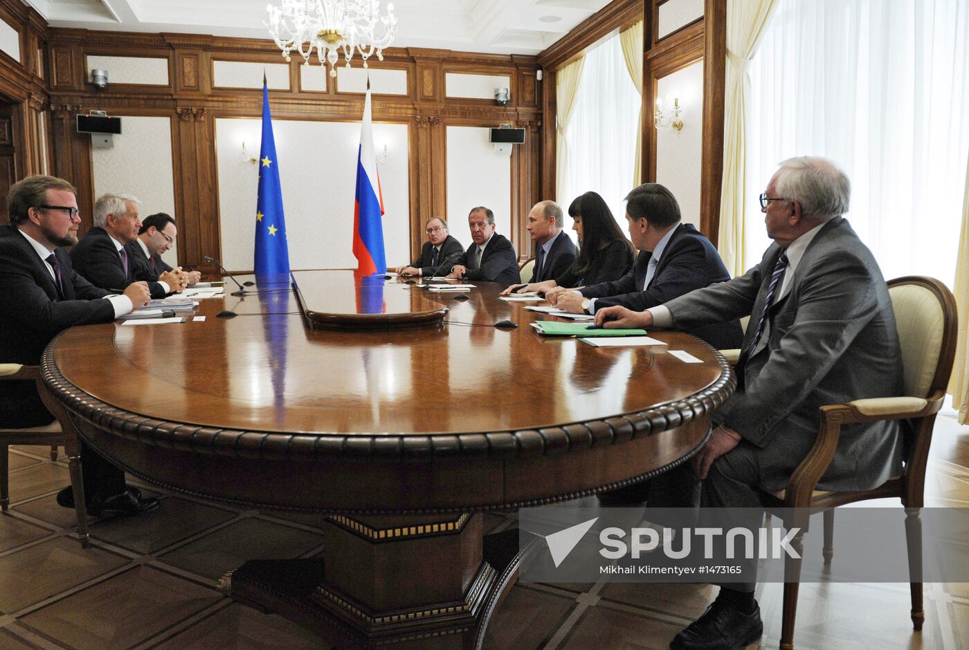 Vladimir Putin meets with Thorbjorn Jagland