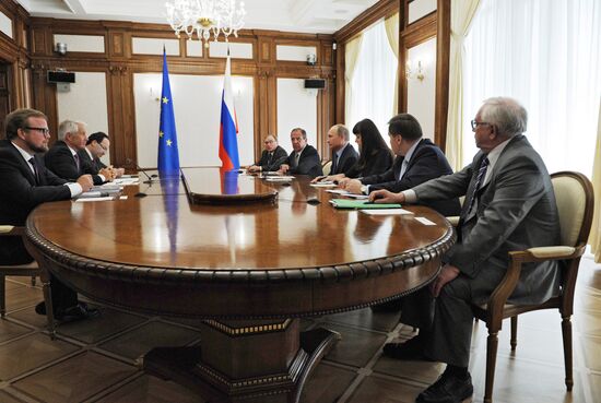 Vladimir Putin meets with Thorbjorn Jagland