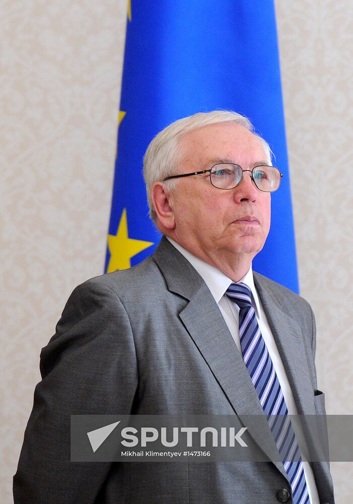 Vladimir Putin meets with Thorbjorn Jagland