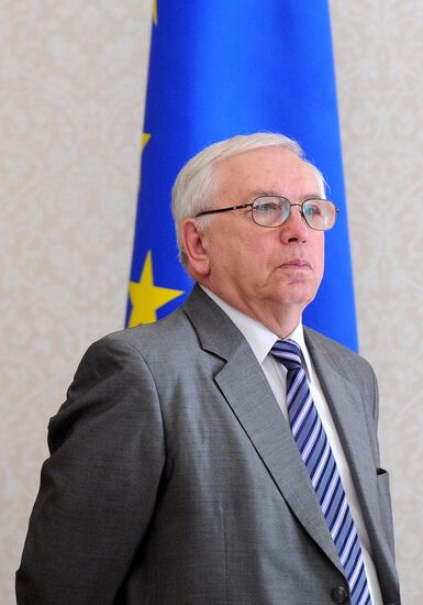 Vladimir Putin meets with Thorbjorn Jagland