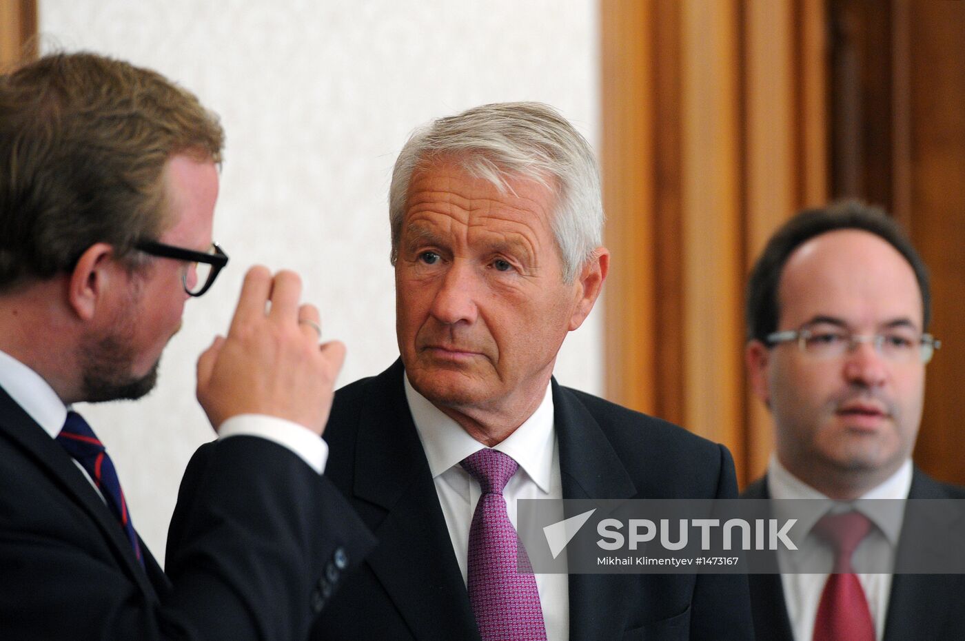 Vladimir Putin meets with Thorbjorn Jagland