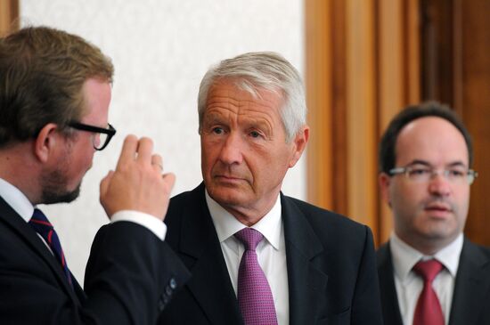 Vladimir Putin meets with Thorbjorn Jagland