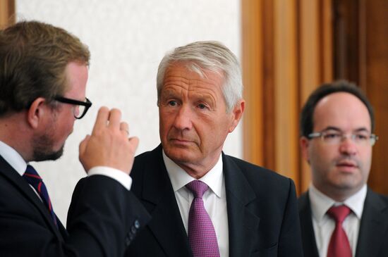 Vladimir Putin meets with Thorbjorn Jagland