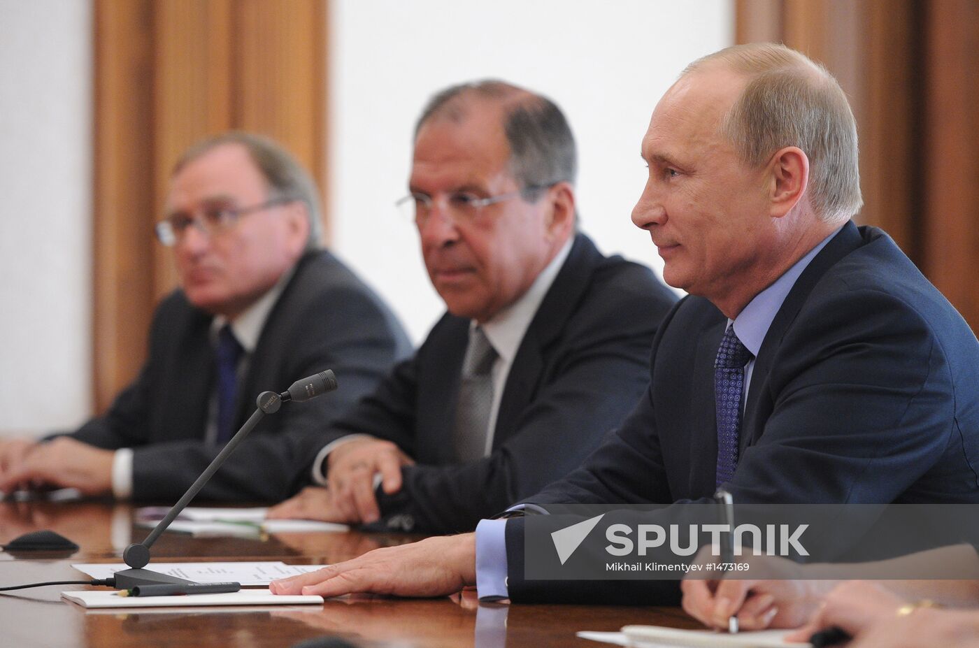 Vladimir Putin meets with Thorbjorn Jagland