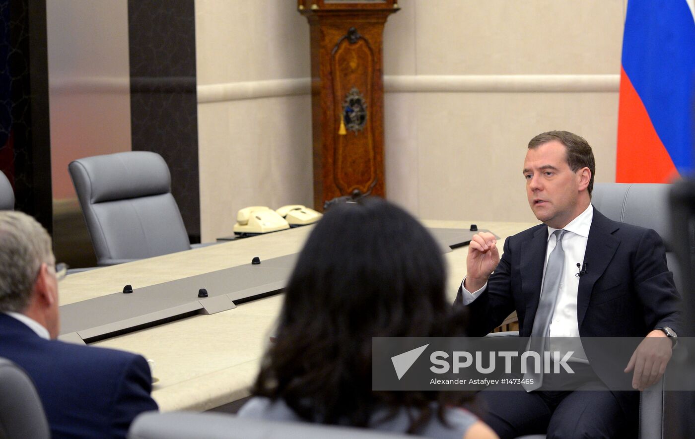 D. Medvedev gives interview to Komsomolskaya Pravda newspaper