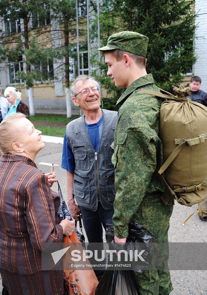 Conscripts sent to serve in armed forces