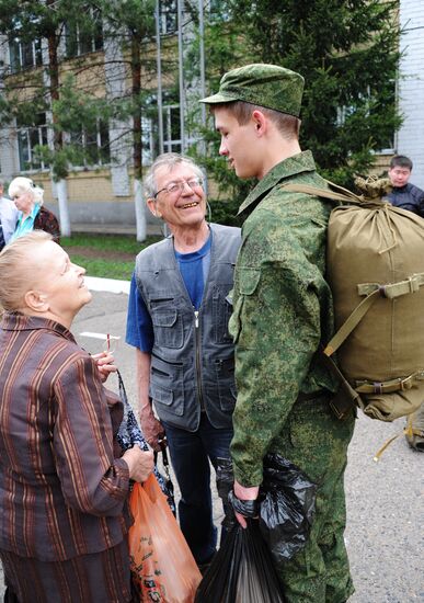 Conscripts sent to serve in armed forces