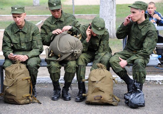 Conscripts sent to serve in armed forces