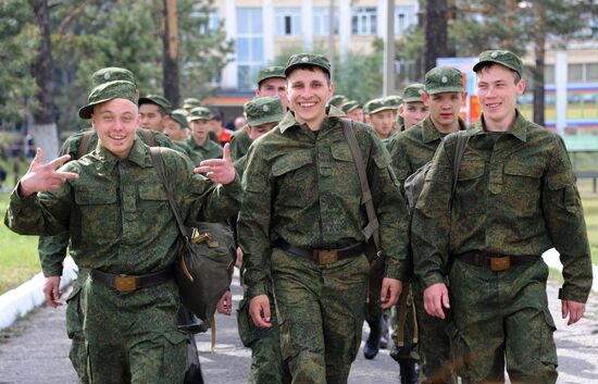 Conscripts sent to serve in armed forces