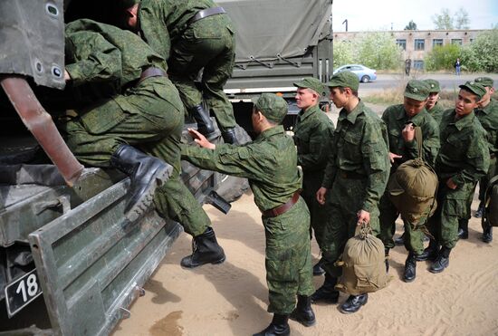 Conscripts sent to serve in armed forces
