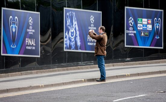 Preparations for UEFA Champions League final match