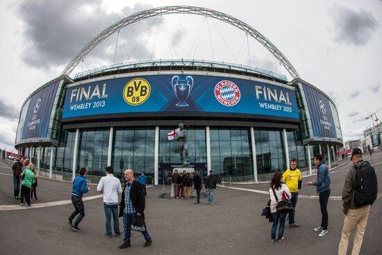 Preparations for UEFA Champions League final match